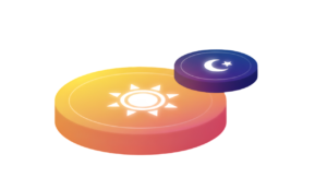 Visualizing FlipFlop Tokenomics with the innovative Day Tax and Night Tax structure.